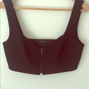 Black crop top